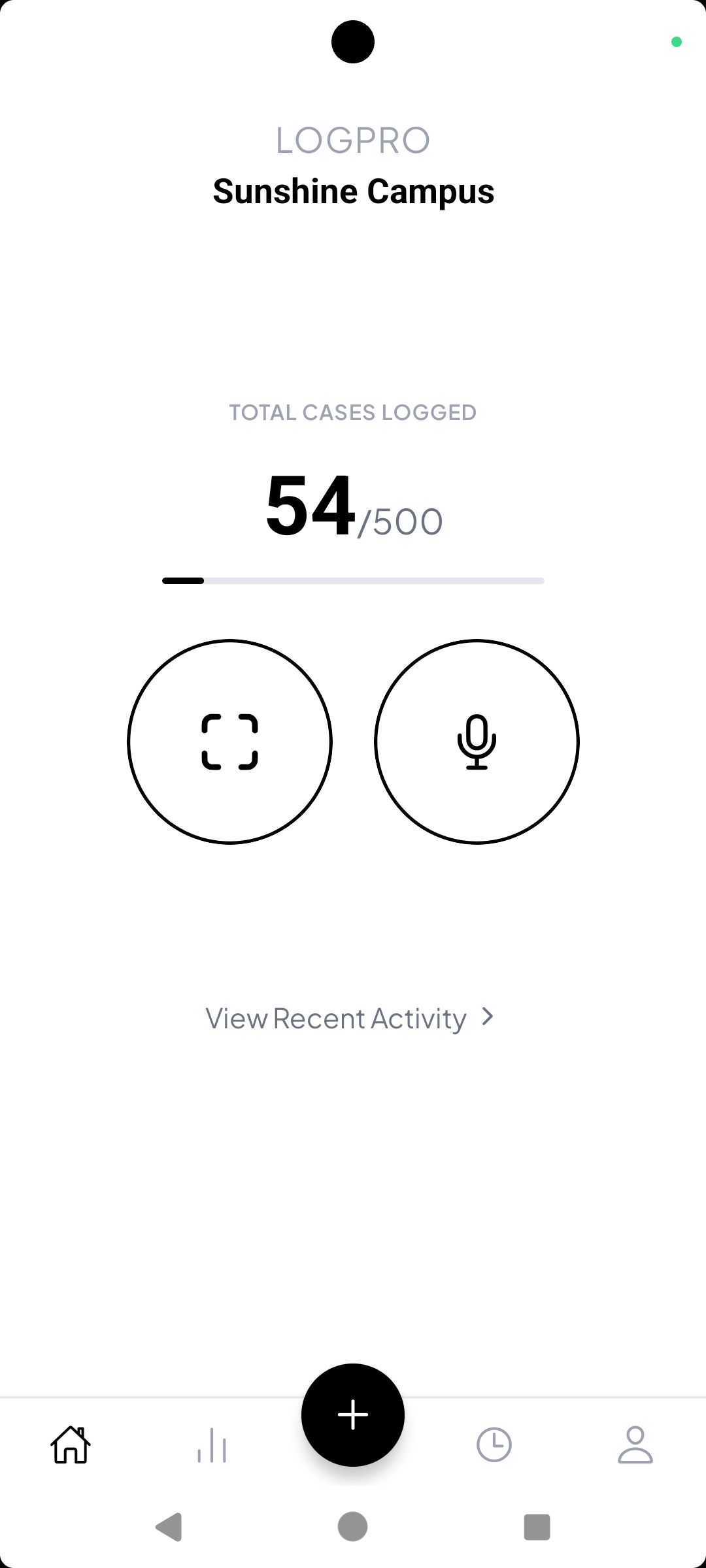 Case count screenshot